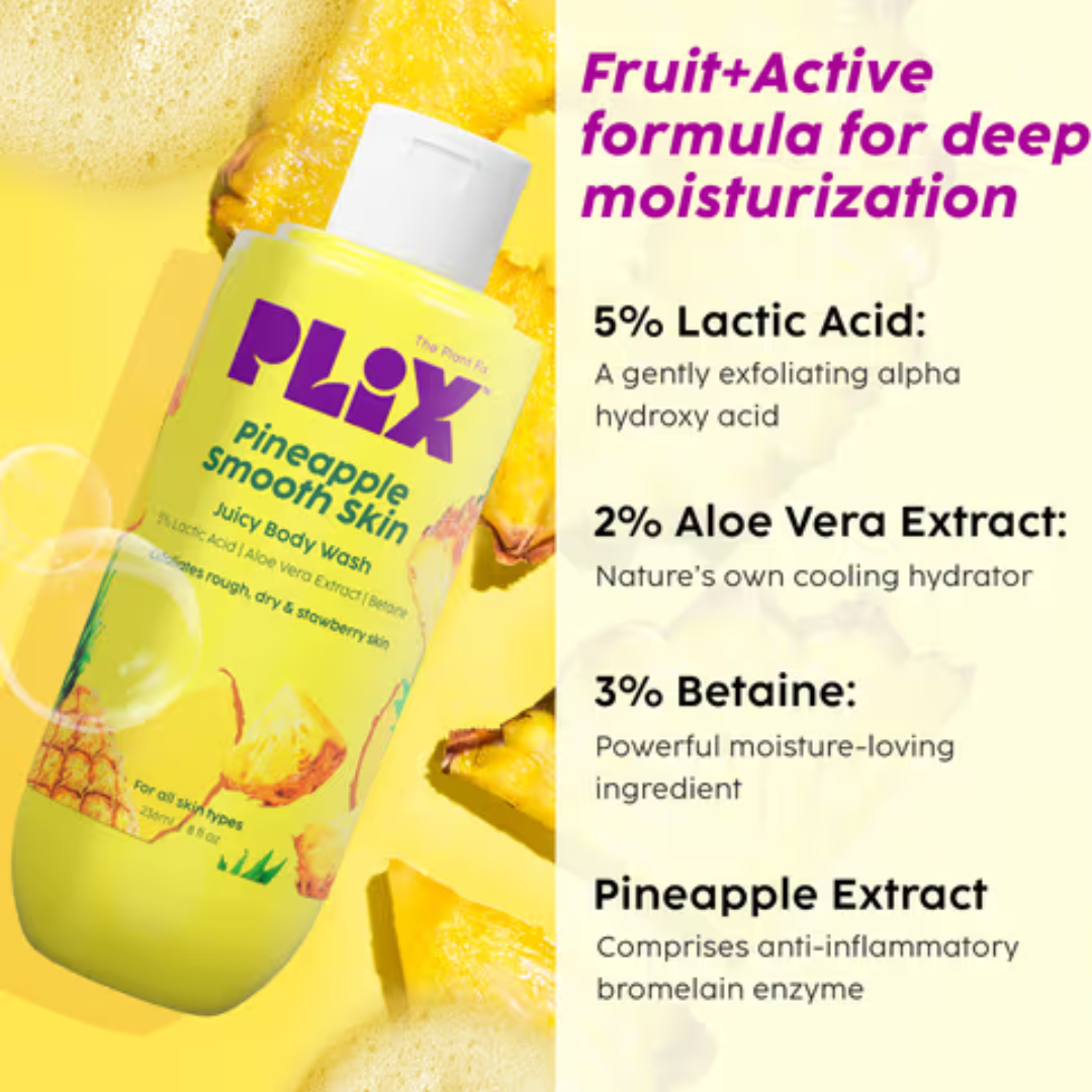 Plix Exfoliating Body Wash (Tan Removal & Instant Brightening)