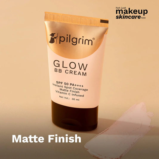 Glow BB Cream by Pilgrim with SPF 50+ (Coverage, Protection & Glow)