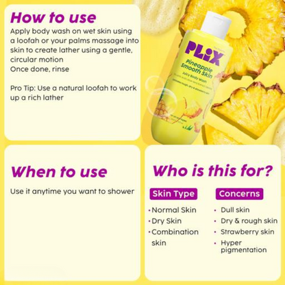 Plix Exfoliating Body Wash (Tan Removal & Instant Brightening)