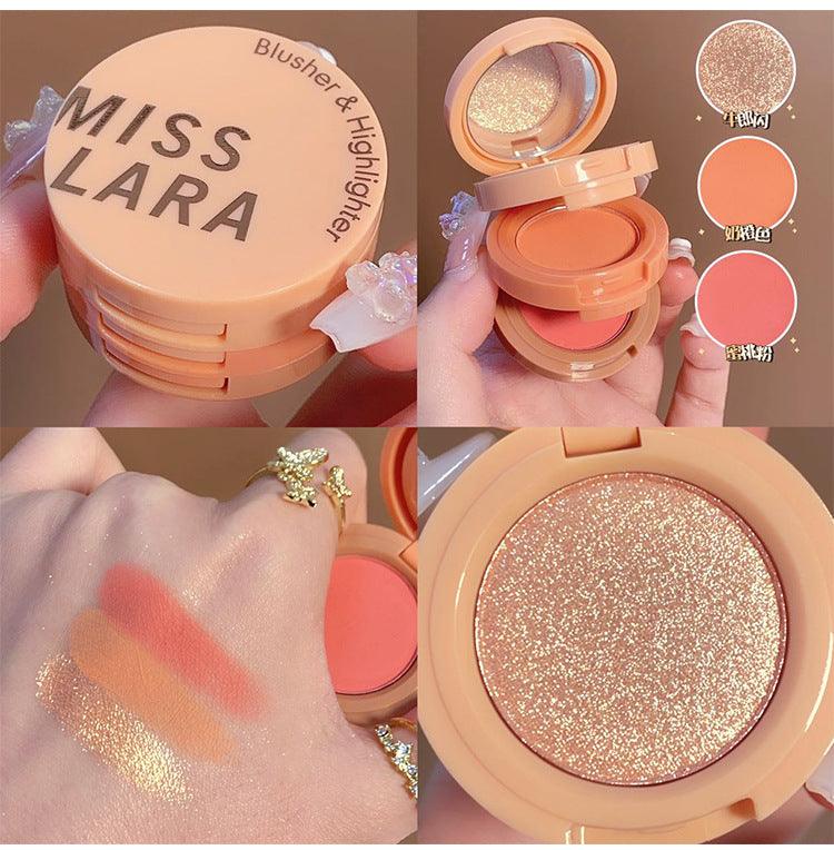 3 In 1 Matte Highlighter & Blush Palette Kit