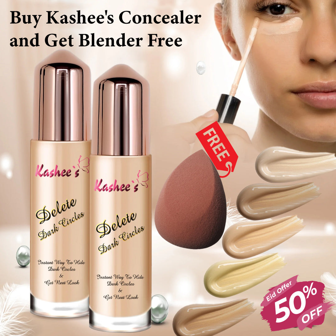 Buy Kashee's delete dark circle concealer and Get Blender free