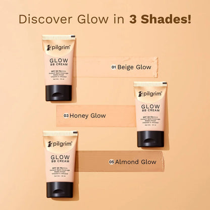 Glow BB Cream by Pilgrim with SPF 50+ (Coverage, Protection & Glow)