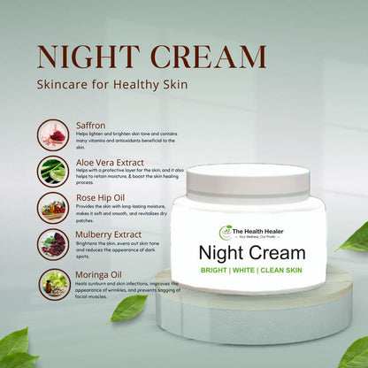 Health Healer Brightening Glow Kit including health healer Facewash, Night Cream & Scrub