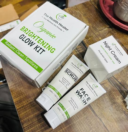 Health Healer Brightening Glow Kit including health healer Facewash, Night Cream & Scrub