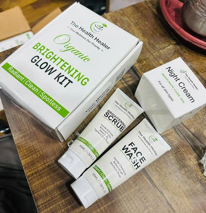 Health Healer Brightening Glow Kit including health healer Facewash, Night Cream & Scrub